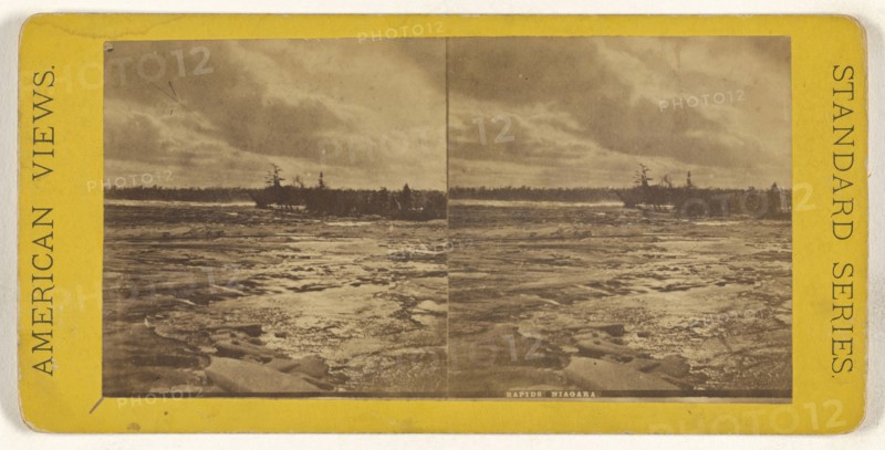 Rapids Niagara; American; about 1865 - 1875; Albumen silver print