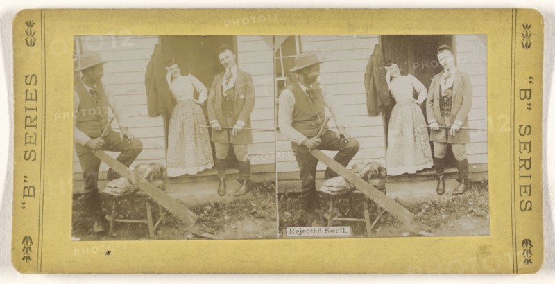 Rejected Swell; American; about 1880 - 1890; Gelatin silver print