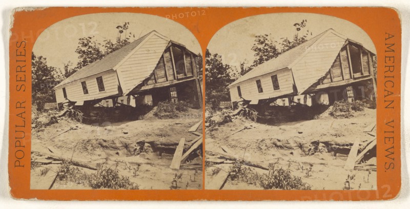 Williamsburg. House in Leeds; American; about 1864; Albumen silver print