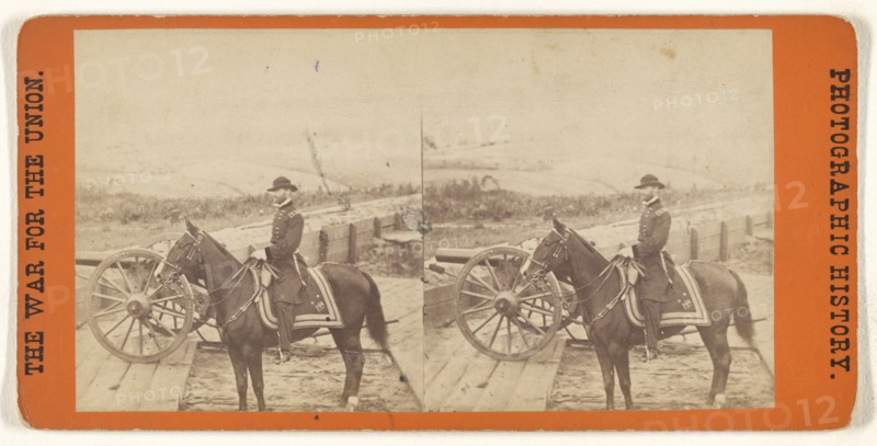 Maj. Gen. W.T. Sherman and Horse. This View was taken in the Trenches before Atlanta, Ga; Edward and Henry T. Anthony & Co.