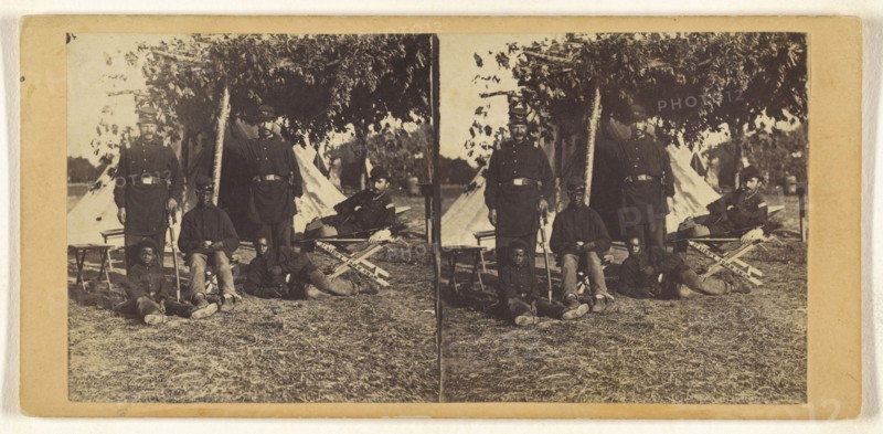Contraband Foreground. Army of the Potomac; Edward and Henry T. Anthony & Co., American, 1862 - 1902, about 1864; Albumen