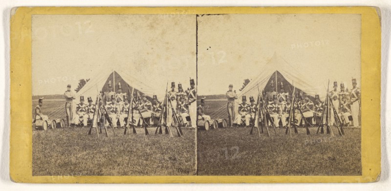 Camp Life; Edward and Henry T. Anthony & Co., American, 1862 - 1902, about 1862 - 1864; Albumen silver print