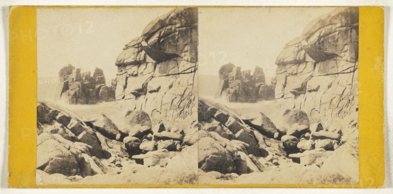 Cornwall. The Monk's Cowl, St. Mary's, Scilly; A.L. Coke, British, active 1860s, 1860s; Albumen silver print