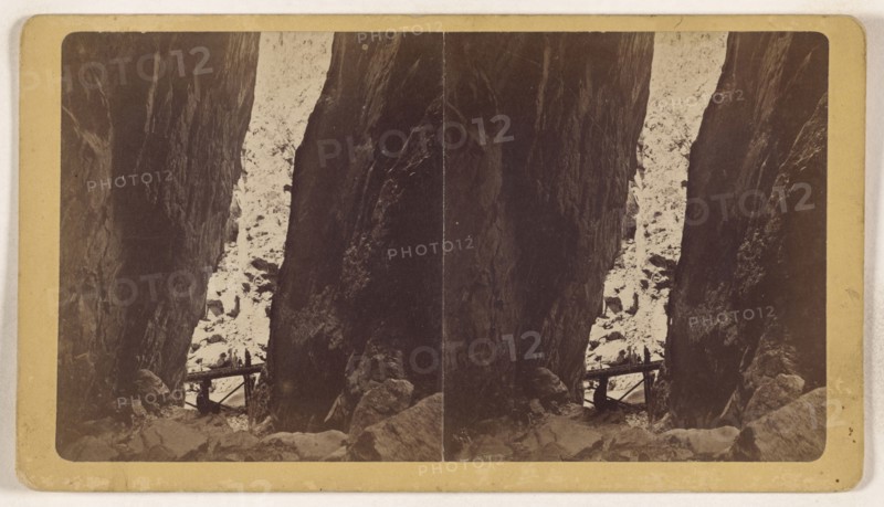 Royal Gorge. Grand Canyon of the Arkansas; Joseph Collier, American, born Scotland, 1836 - 1910, 1865 - 1870; Albumen silver