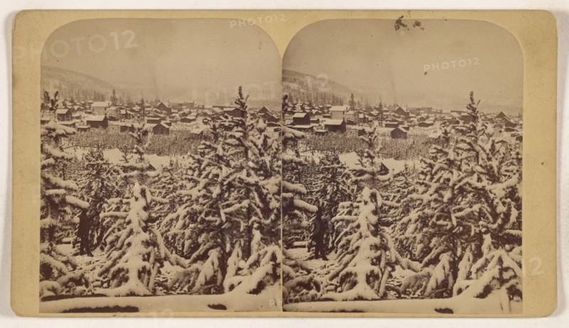 Winter, Leadville, Colorado; Attributed to Joseph Collier, American, born Scotland, 1836 - 1910, 1865 - 1870; Albumen silver