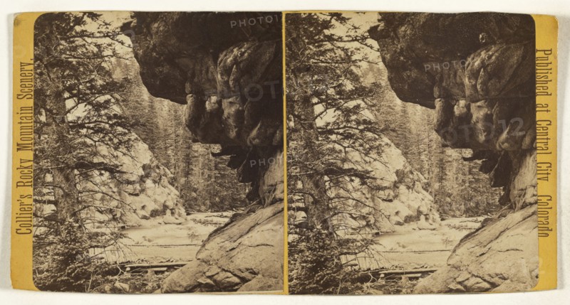 Opposite the Dome Looking Down. Boulder, Colorado; Joseph Collier, American, born Scotland, 1836 - 1910, 1865 - 1870; Albumen