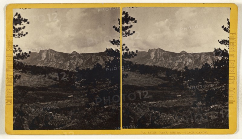 Black Canon. Estes' Park, Colorado; Joseph Collier, American, born Scotland, 1836 - 1910, 1865 - 1870; Albumen silver print