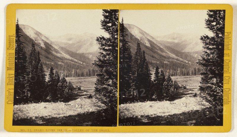 Valley of the Snake. Snake River, Colorado; Joseph Collier, American, born Scotland, 1836 - 1910, 1865 - 1870; Albumen silver