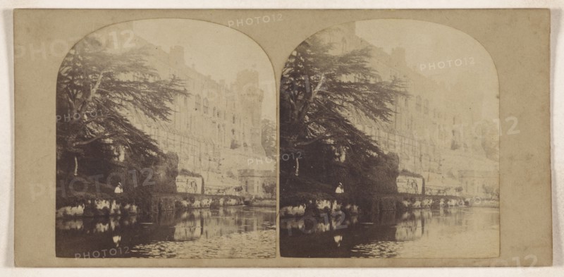 Warwick Castle. River Front; Henry T. Cooke & Son; about 1870; Albumen silver print