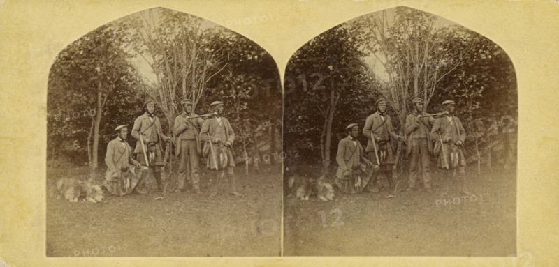 Balmoral Keepers  Sighting The Deer.; Attributed to William Grundy, British, active 1860s, Scotland; 1857 - 1859; Albumen