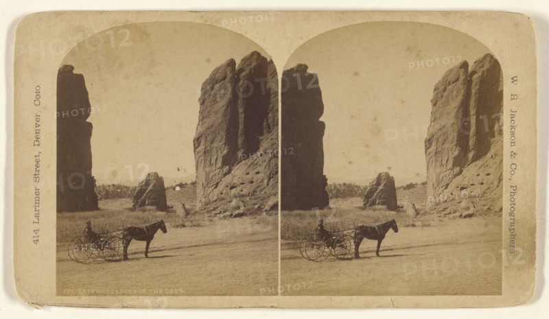 Gateway, Garden of the Gods; William Henry Jackson & Co; 1880 - 1890; Albumen silver print