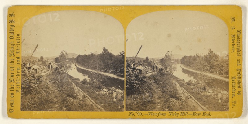 View from Nisky Hill - East End; M.A. Kleckner, American, active Pennsylvania 1870s, about 1870; Albumen silver print