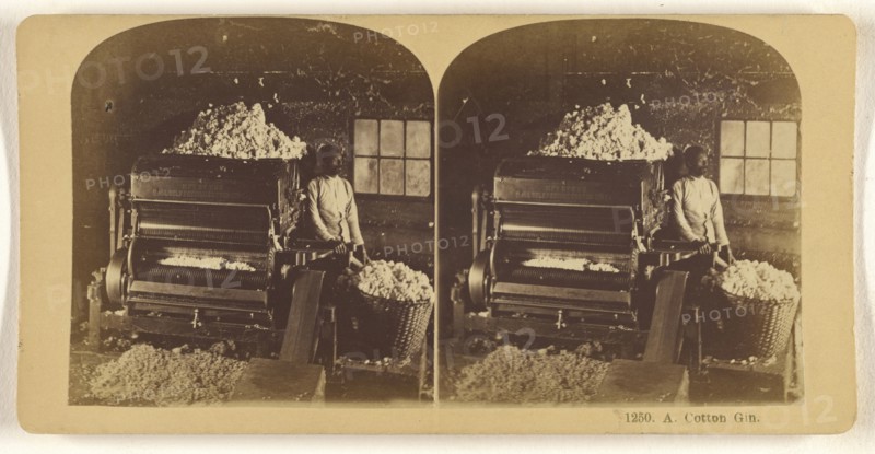 A Cotton Gin; Franklin G. Weller, American, 1833 - 1877, about 1870; Albumen silver print