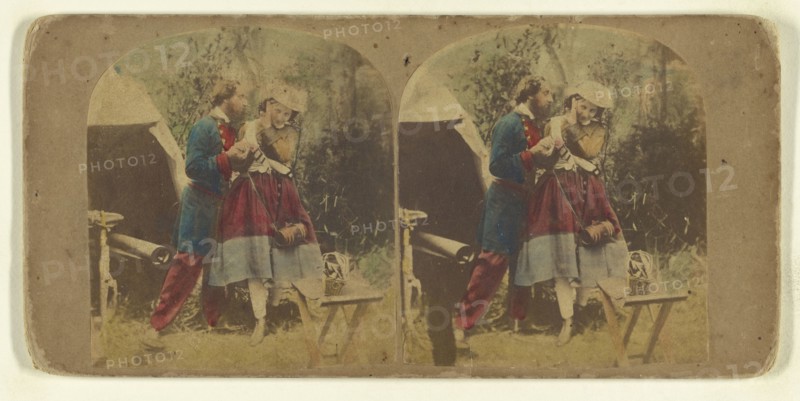 La Vivandiere; Attributed to London Stereoscopic Company, active 1854 - 1890, about 1865; Hand colored albumen silver print