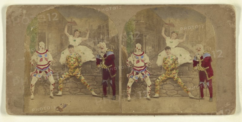 Here We Are Again..; Attributed to London Stereoscopic Company, active 1854 - 1890, about 1860; Hand colored Albumen silver