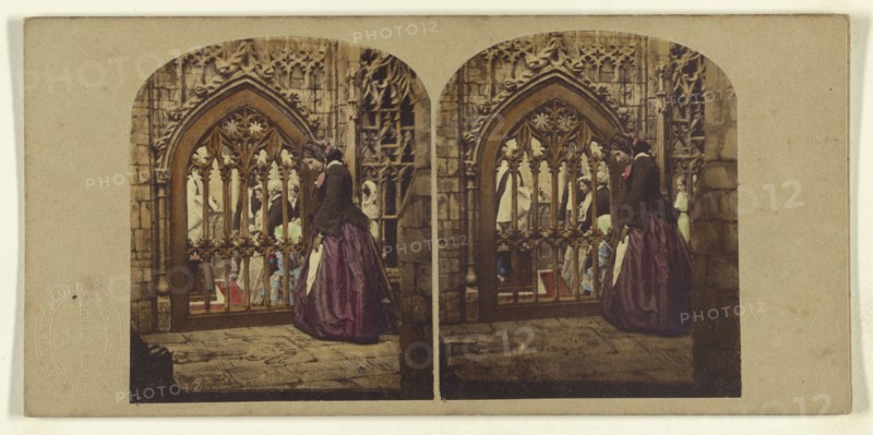 Broken Vows; London Stereoscopic Company, active 1854 - 1890, about 1860; Hand colored Albumen silver print