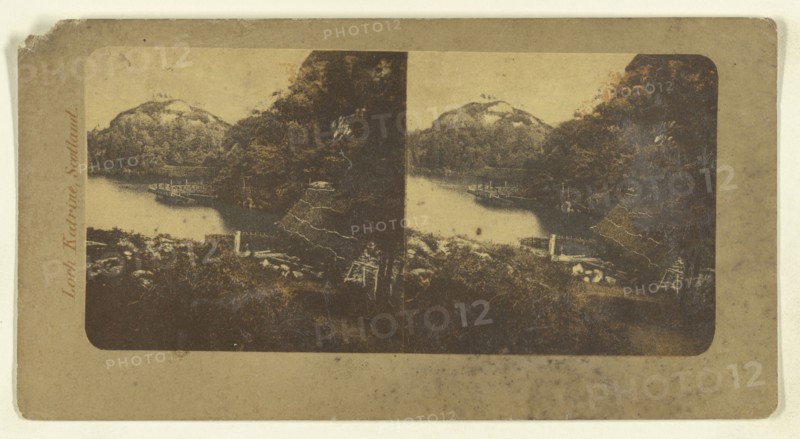 Loch Katrine, Scotland; Attributed to London Stereoscopic Company, active 1854 - 1890, about 1855; Photolithograph, colored