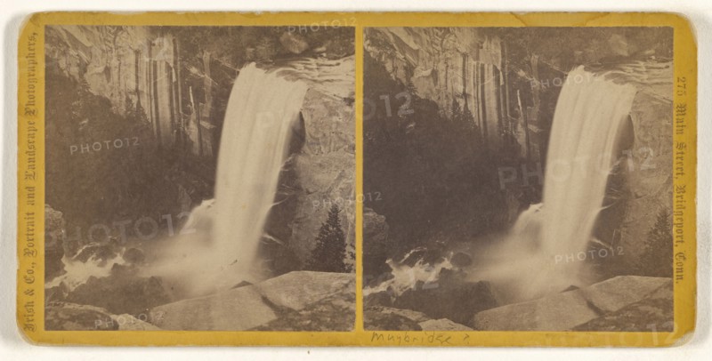 Vernal Fall, Height 350 feet; Unknown, or Irish & Company; about 1868; Albumen silver print