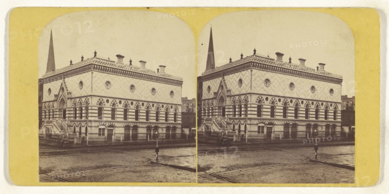 Academy of Design. New York City; American; about 1870; Albumen silver print