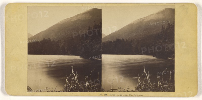 Echo Lake and Mt. Cannon; John P. Soule, American, 1827 - 1904, about 1861; Albumen silver print