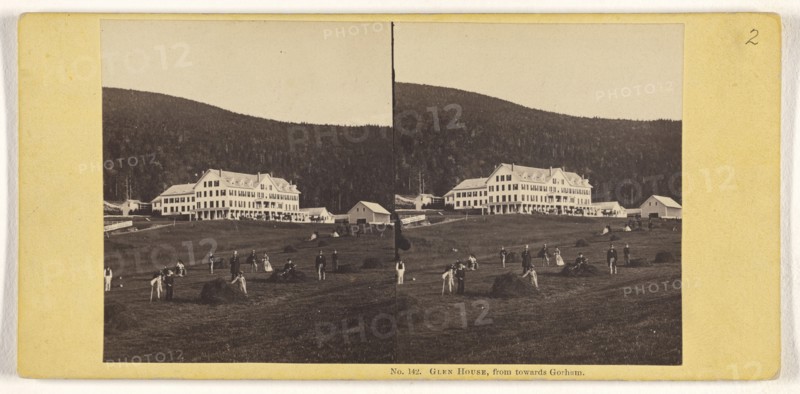 Glen House, from towards Gorham; John P. Soule, American, 1827 - 1904, about 1861; Albumen silver print