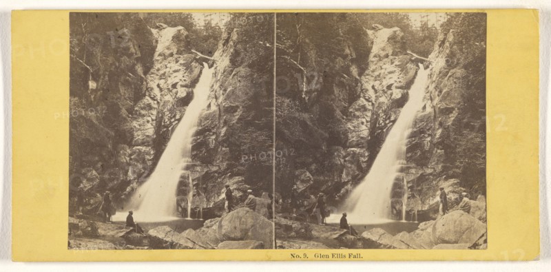 Glen Ellis Fall; John P. Soule, American, 1827 - 1904, about 1861; Albumen silver print