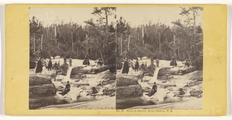 Diana's Bath, North Conway, N.H; John P. Soule, American, 1827 - 1904, about 1861; Albumen silver print