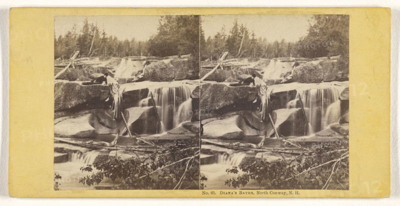 Diana's Bath, North Conway, N.H; John P. Soule, American, 1827 - 1904, about 1861; Albumen silver print