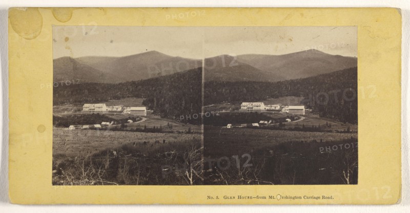 Glen House - from Mt. Washington Carriage Road; John P. Soule, American, 1827 - 1904, about 1861; Albumen silver print