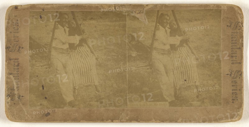 Does You Lub Me Huh? Standard Series; American; about 1880; Albumen silver print