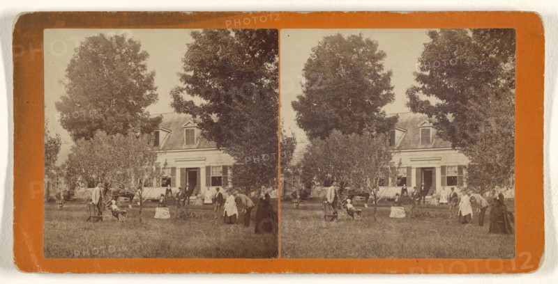 Residence of James Willard, Saxton's River; Frank Miller Taft, American, born 1851, about 1875; Albumen silver print