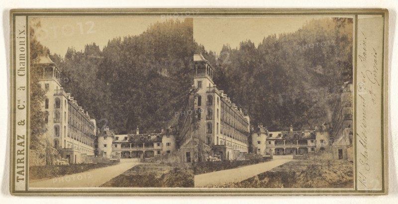 Establissement des Bains, St. Gervais; Tairraz & Cie; about 1865; Albumen silver print