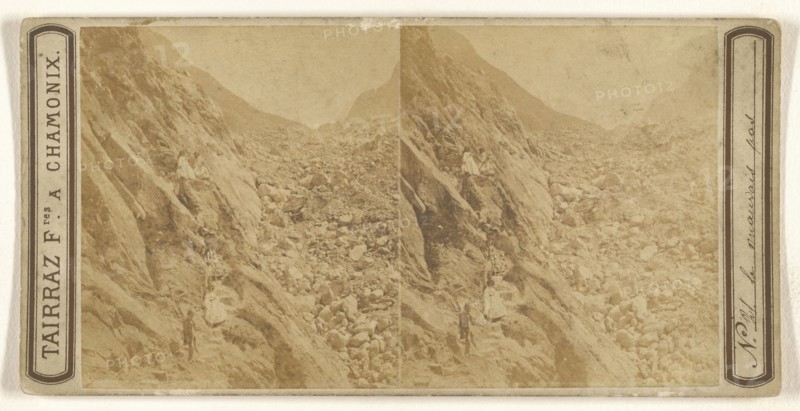 le mauvais pas; Tairraz & Cie; about 1865; Albumen silver print