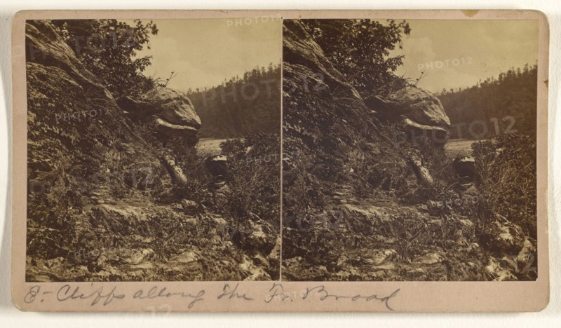 View along the French Broad River; Nat. W. Taylor, American, active 1880s - 1890s, 1870s; Albumen silver print