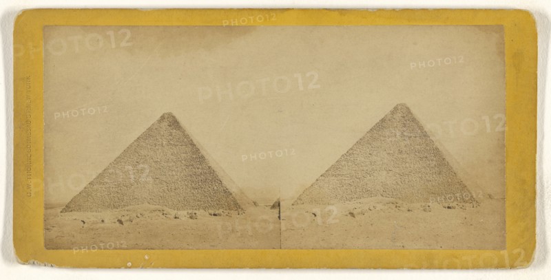 Pyramid of Cheops, Egypt; George W. Thorne, American, active 1860s - 1870s, 1870s; Albumen silver print