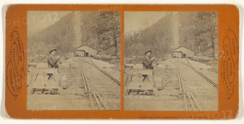 Incline Plain, Ralston, Pa; George W. Thorne, American, active 1860s - 1870s, 1870s; Albumen silver print
