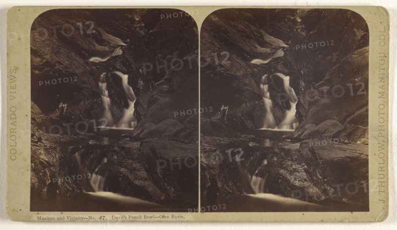 Manitou and Vicinity. Devil's Punch Bowl - Glen Eyrie; James T. Thurlow, American, 1831 - 1878, 1870s; Albumen silver print