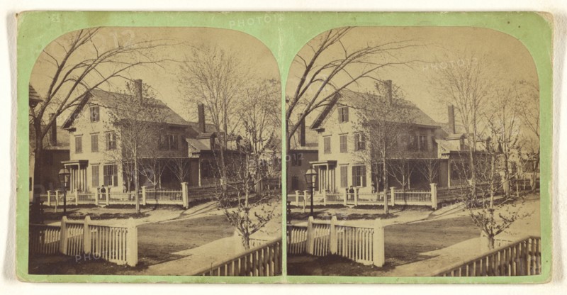 Wm. H. Wiggins House, 1869, Lowell, Mass; Simon Towle, American, active Lowell, Massachusetts 1855 - 1893, 1869; Albumen silver