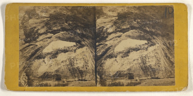 Fountain Cave - Looking Out; B. F. Upton, American, born 1818, active Minneapolis and St. Anthony, Minnesota, Bath, Maine