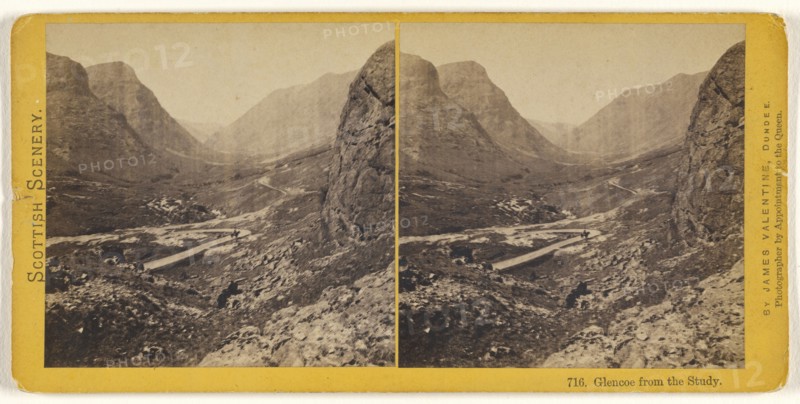 Glencoe from the Study; James Valentine, Scottish, 1815 - 1879, 1870s; Albumen silver print