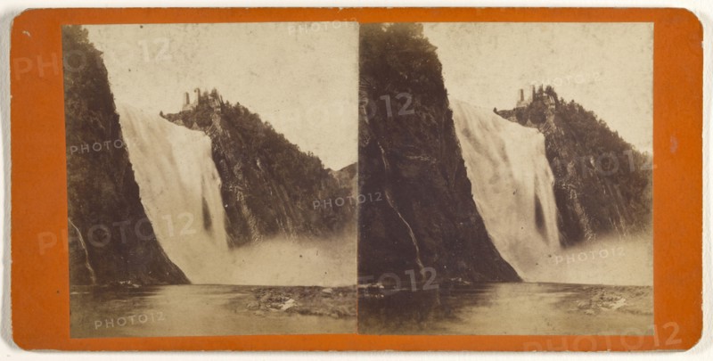 Falls of Montmorency, Winter, L.P. Vallée, Canadian, 1837 - 1905, active Quebéc, Canada, 1870s; Albumen silver print