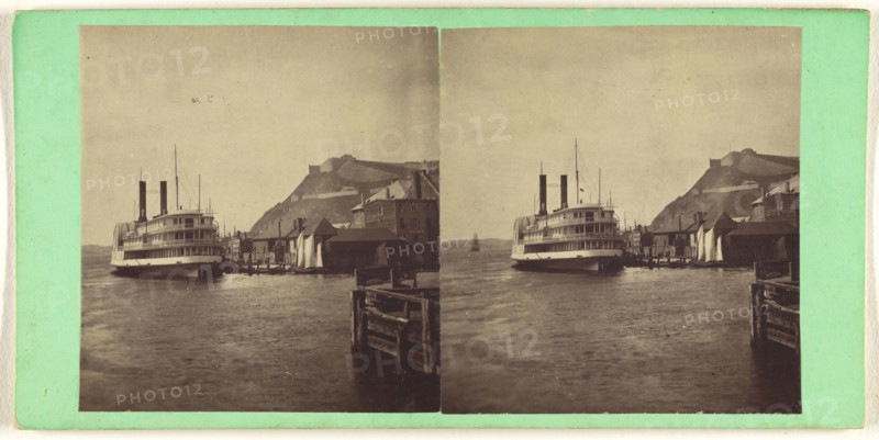Quebec. Steamboat Quebec; L.P. Vallée, Canadian, 1837 - 1905, active Quebéc, Canada, 1865 - 1875; Albumen silver print