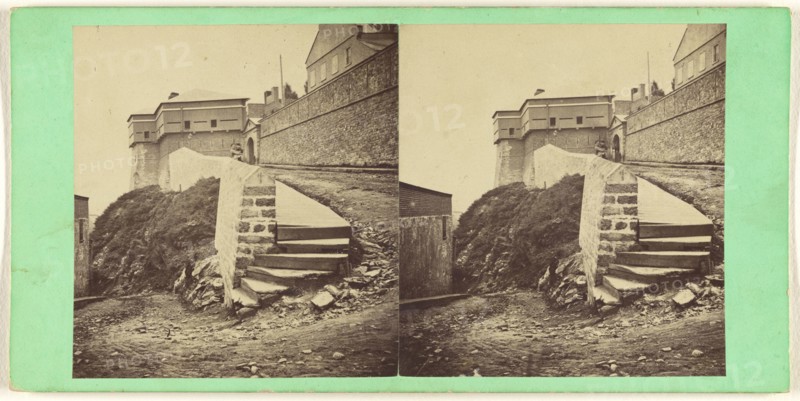 Hope Gate, Outside, L.P. Vallée, Canadian, 1837 - 1905, active Quebéc, Canada, 1865 - 1875; Albumen silver print