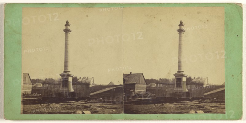 Wolfe's Monument; L.P. Vallée, Canadian, 1837 - 1905, active Quebéc, Canada, 1865 - 1875; Albumen silver print