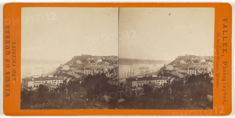 View of Quebec, Canada; L.P. Vallée, Canadian, 1837 - 1905, active Quebéc, Canada, 1865 - 1875; Albumen silver print