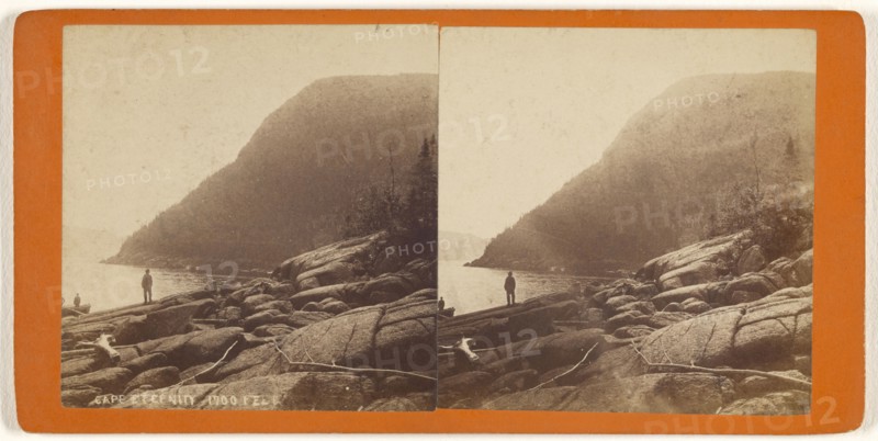 Cape Eternity 1700 Feet; L.P. Vallée, Canadian, 1837 - 1905, active Quebéc, Canada, 1865 - 1875; Albumen silver print