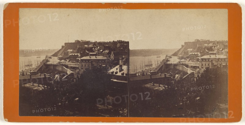 Citadel from Laval University; L.P. Vallée, Canadian, 1837 - 1905, active Quebéc, Canada, 1865 - 1875; Albumen silver print