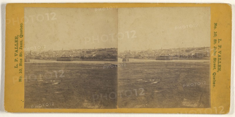 View of Quebec, Canada; L.P. Vallée, Canadian, 1837 - 1905, active Quebéc, Canada, 1865 - 1875; Albumen silver print