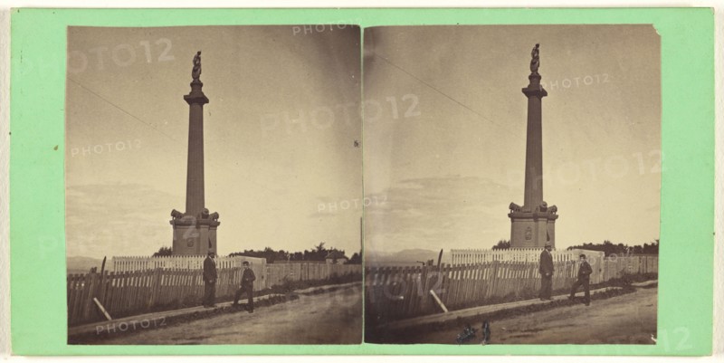 Quebec. Monument to the French on St. Foy's Road; L.P. Vallée, Canadian, 1837 - 1905, active Quebéc, Canada, 1865 - 1873