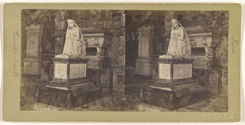 Pisa, Interior, Santo Campo; Enrico Van Lint, Italian, active Pisa, Italy 1850s - 1870s, about 1865; Albumen silver print